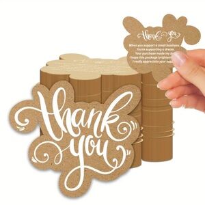 50 Cutout Thank You Cards
